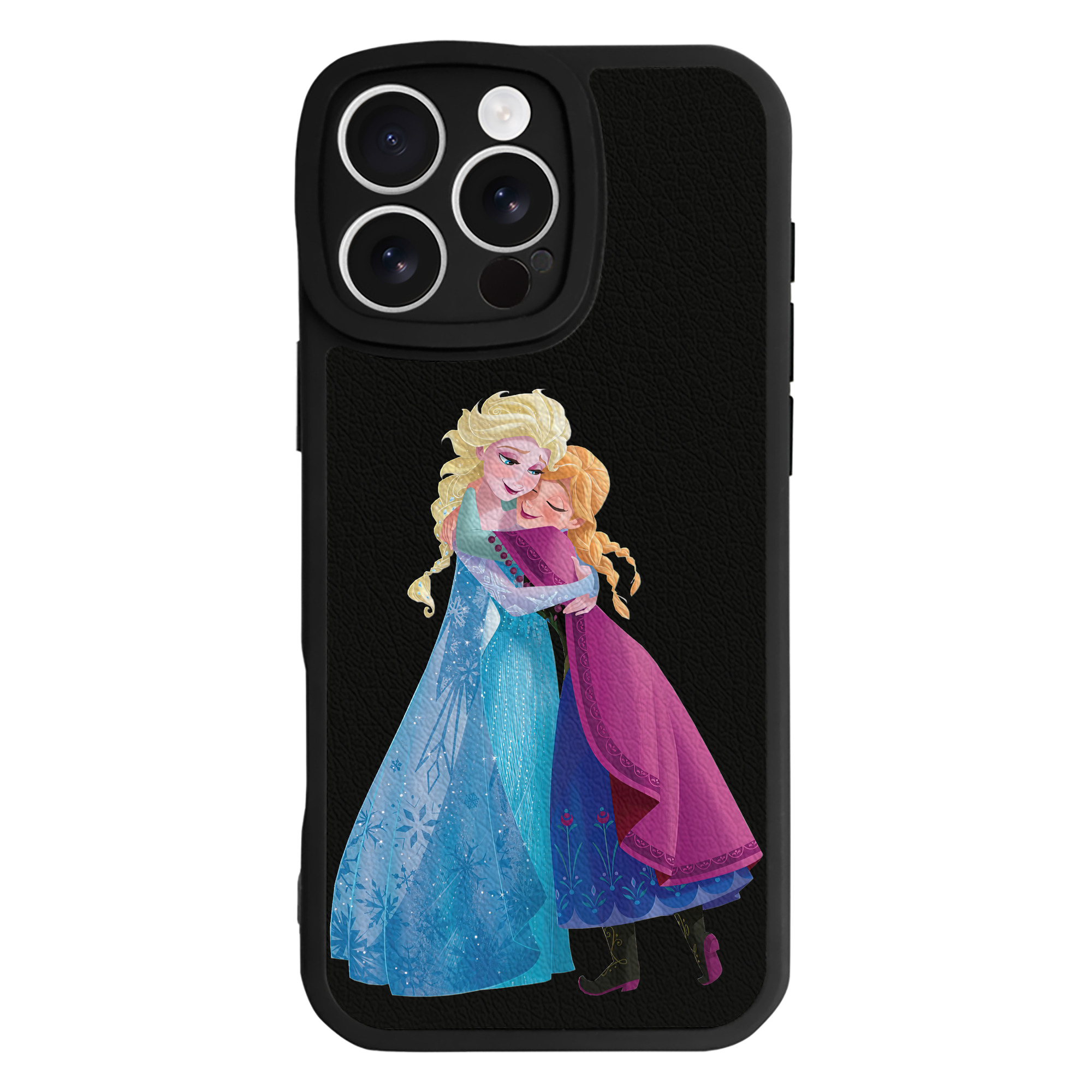 （画像用） アナと雪の女王 アンナ エルサ Frozen Anna Elsa 【iPhone 16シリーズ対応】シリコンスマホケース（レザー調） 材質：シリコン